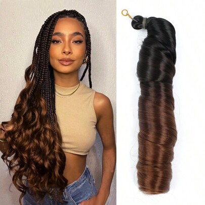 French Curls Braiding Hair 22 Inch Long Bouncy French Curly Braiding Hair Loose Wavy Crochet Braids Hair For Women | SHEIN
