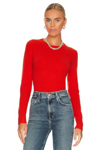 White + Warren Cashmere Sweater in Bright Poppy from Revolve.com | Revolve Clothing (Global)