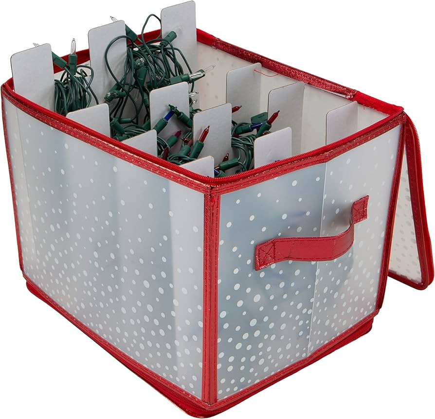 Simplify Holiday Light Organizer Box | Holds 500 Lights | Christmas Storage | Tree String Lights ... | Amazon (US)