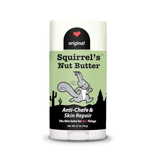 Squirrel's Nut Butter Anti Chafe Stick | All Natural Chafe Prevention & Skin Care for Athletes, Runners & Adventurers | Thighs, Arms, Pack Straps & More | 2.7 oz | Amazon (US)