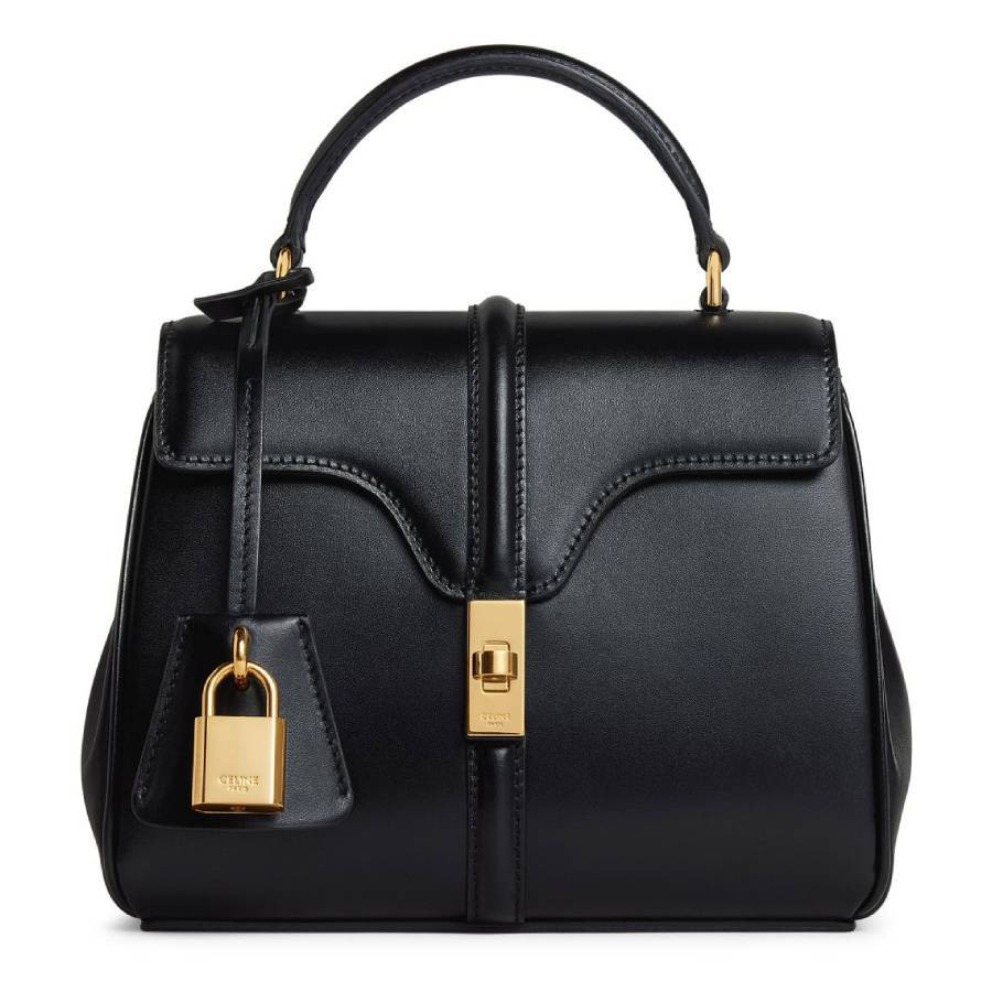Celine Black Mini 16 in Satinated Calfskin | Jomashop.com & JomaDeals.com