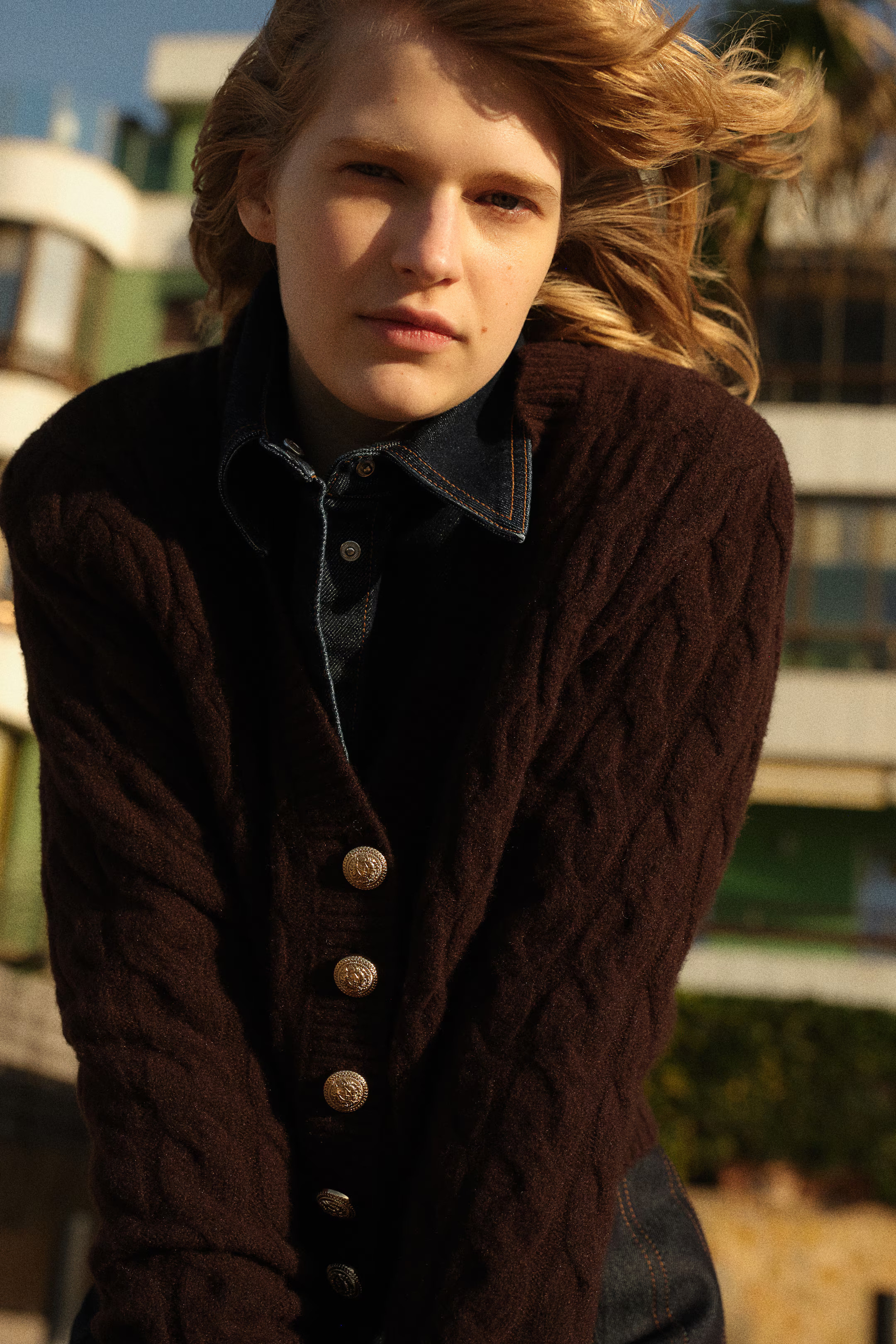 Cable-Knit Cardigan - Dark brown - Ladies | H&M US | H&M (US + CA)