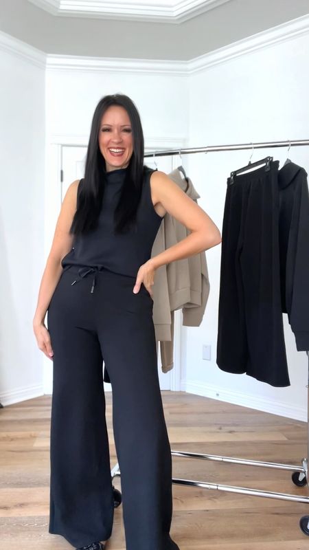 Elevated loungewear - Air Essentials with Spanx. Use code TRACYXSPANX for 10% off plus free shipping/returns. 

Sizing:
Look 1:
Top-small
Bottoms-medium
Look 2:
Top-sized up to a large
Bottoms-medium
Look 3:
Jumpsuit-medium
Look 4:
Dress-medium, could do small 

Loungewear | athleisure | tennis dress |

#LTKtravel #LTKstyletip #LTKFind