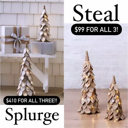Pre lit rustic birch tree decor for the holidays!!  Kirkland’s coming in hot with 3 for $99!!  Pottery barns are priced individually!

Christmas, light up trees, birch tree, rustic Christmas decor, farmhouse, holidays, splurge vs steal!

#Christmas #ChristmasDecor #Rustic #RusticDecor #HomeDecor #Holiday #Holidays #PotteryBarn #Kirklands 

#LTKSeasonal #LTKHoliday #LTKhome