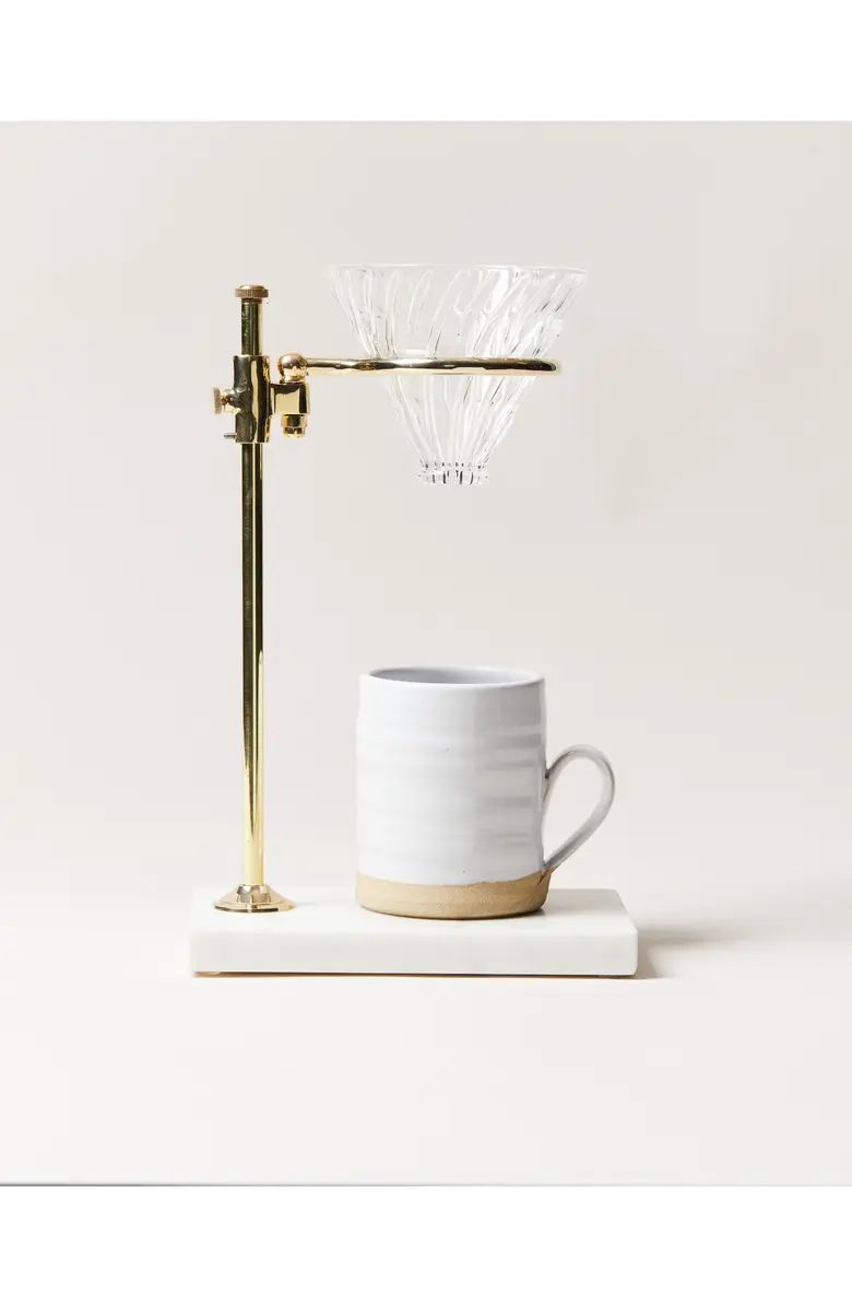 Farmhouse Pottery Brass & Marble Pour Over Stand | Nordstrom | Nordstrom