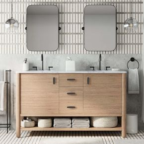 Hargrove Double Bathroom Vanity (60"&ndash;72") | West Elm (US)