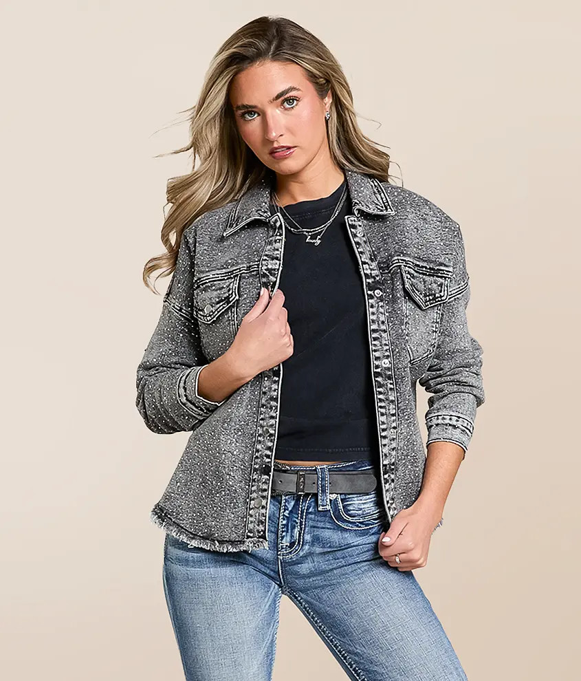 Rhinestone Denim Jacket | Buckle