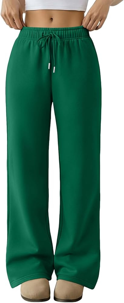 Trendy Queen Women‘s Wide Leg Sweatpants, Baggy Barrel Pants with Pockets, High Waist Lounge Jo... | Amazon (US)