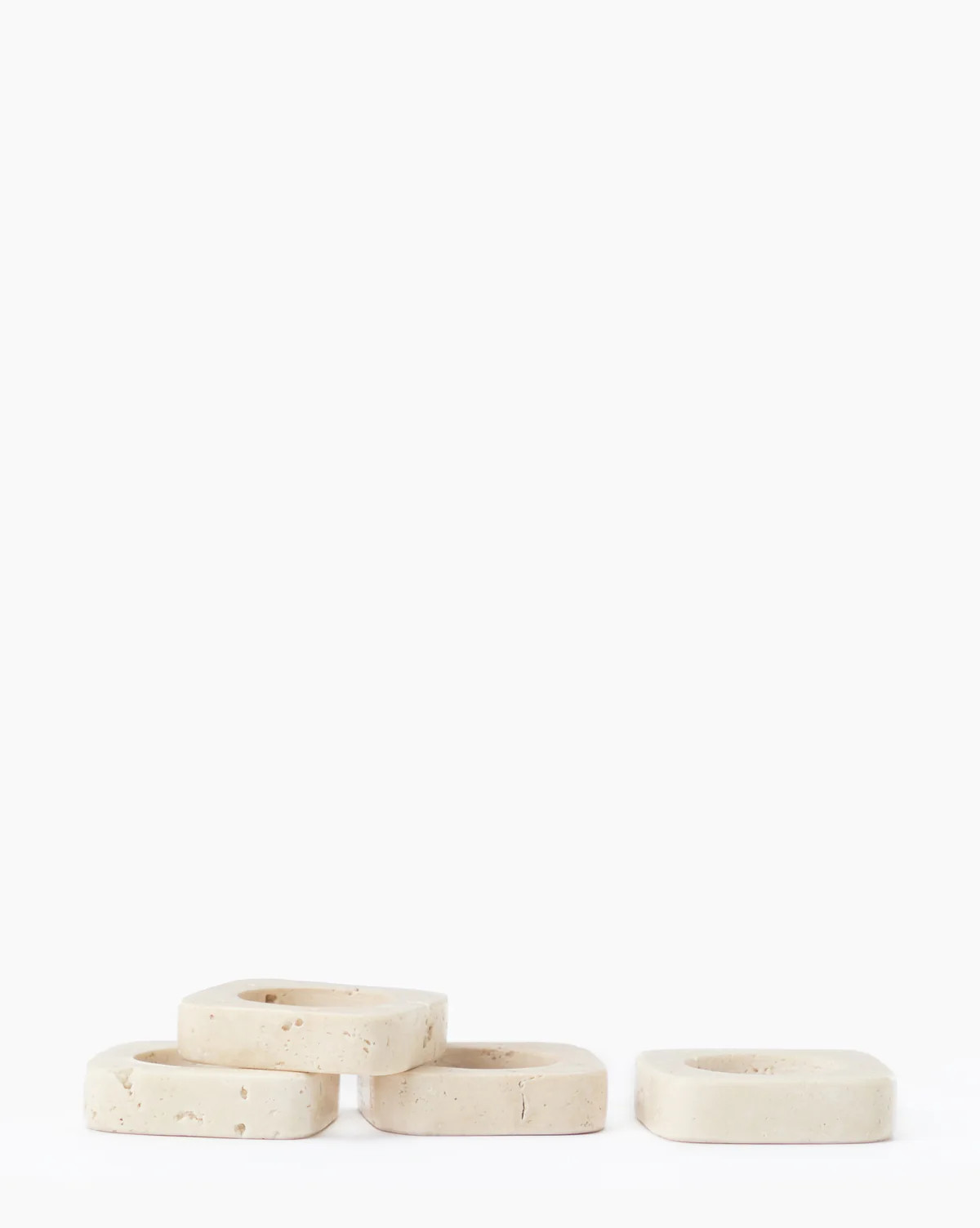 Travertine Napkin Rings (Set of 4) | McGee & Co. (US)
