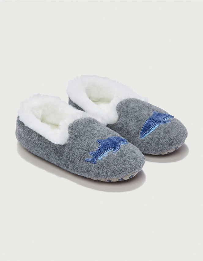 Children's Shark Slippers | The White Company (UK)
