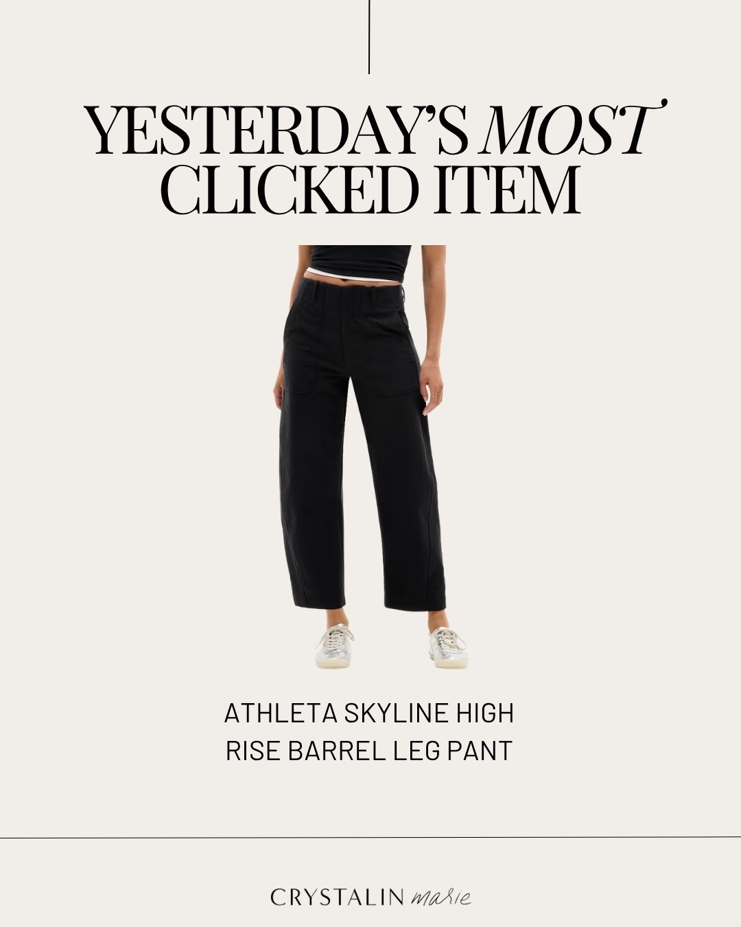 your most loved item: Athleta skyline high rise barrel leg pant. great pant for work and beyond. i’m in the petite 2.

#LTKPetite #LTKmomlife