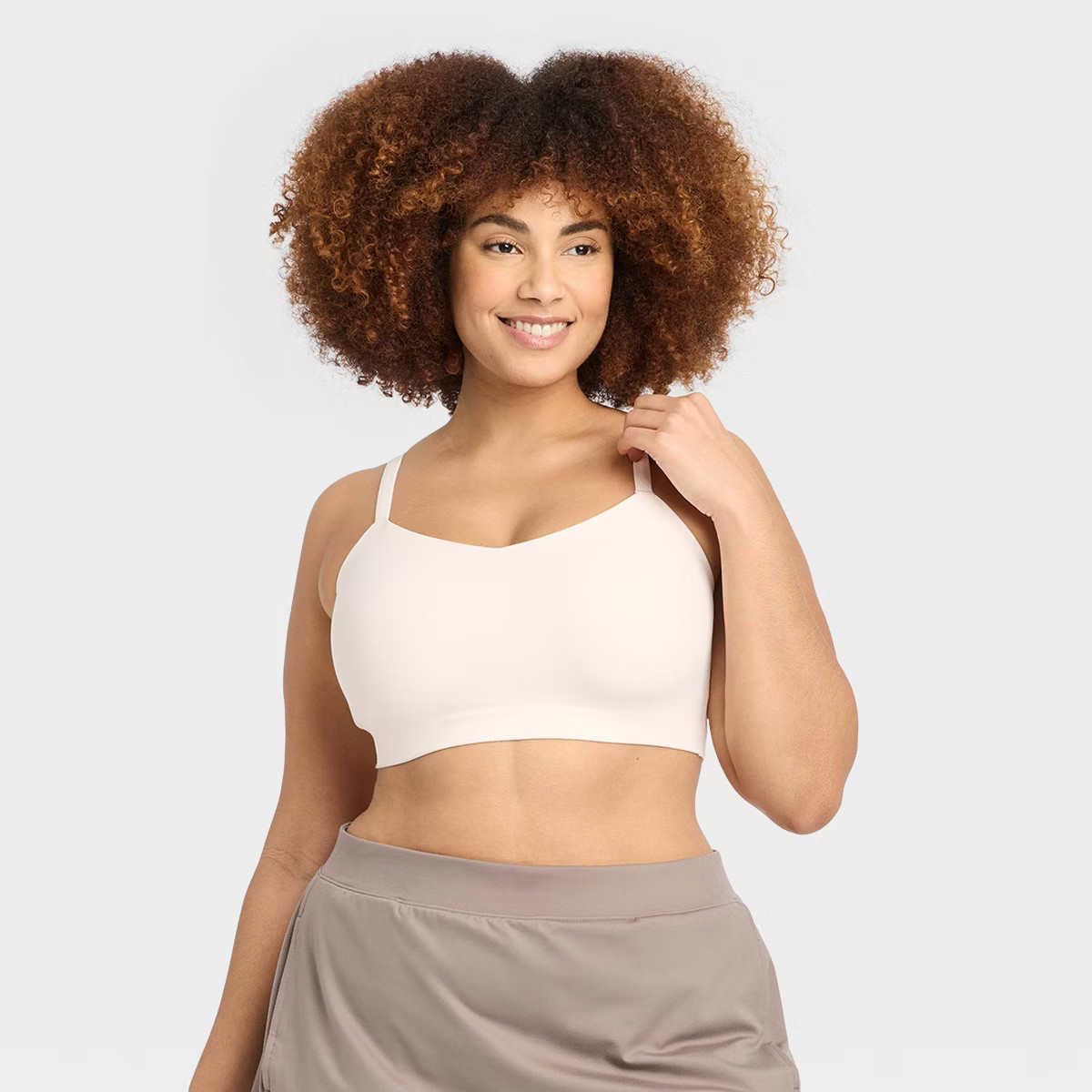 Women's Everyday Soft Light Support Strappy Sports Bra - All In Motion™ | Target
