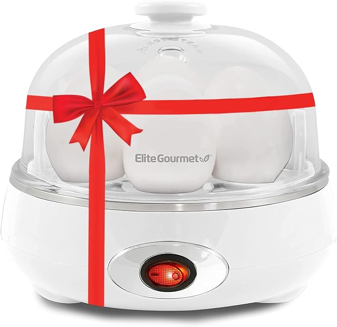 Amazon.com: Elite Gourmet EGC700CW# Rapid Egg Cooker, 7 Easy-To-Peel, Hard, Medium, Soft Boiled E... | Amazon (US)