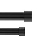 Umbra Cappa 1-Inch Double Curtain Rod, Includes 2 Matching Finials, Brackets & Hardware, 66 to 120-I | Amazon (US)