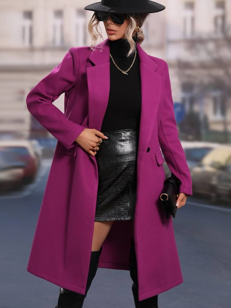 Women's Coats Women's Winter Coats Lapel Neck Double Breasted Overcoat Warmth Special Autumn and ... | Amazon (US)