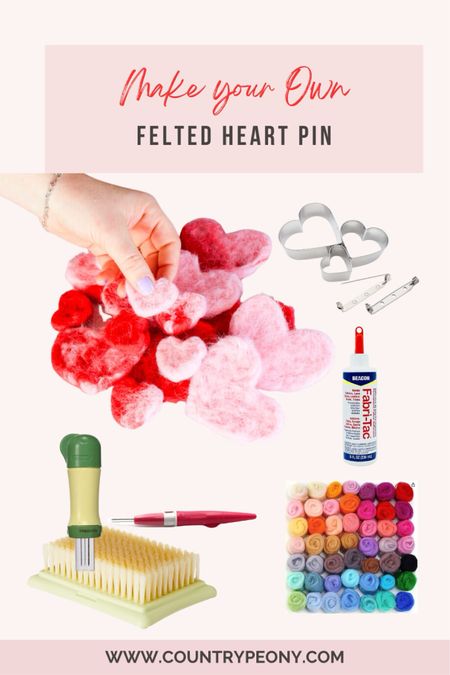 Make your own Felted Heart Pin from today’s episode of Coffee & Crafting on Facebook  

#LTKSeasonal #LTKMostLoved