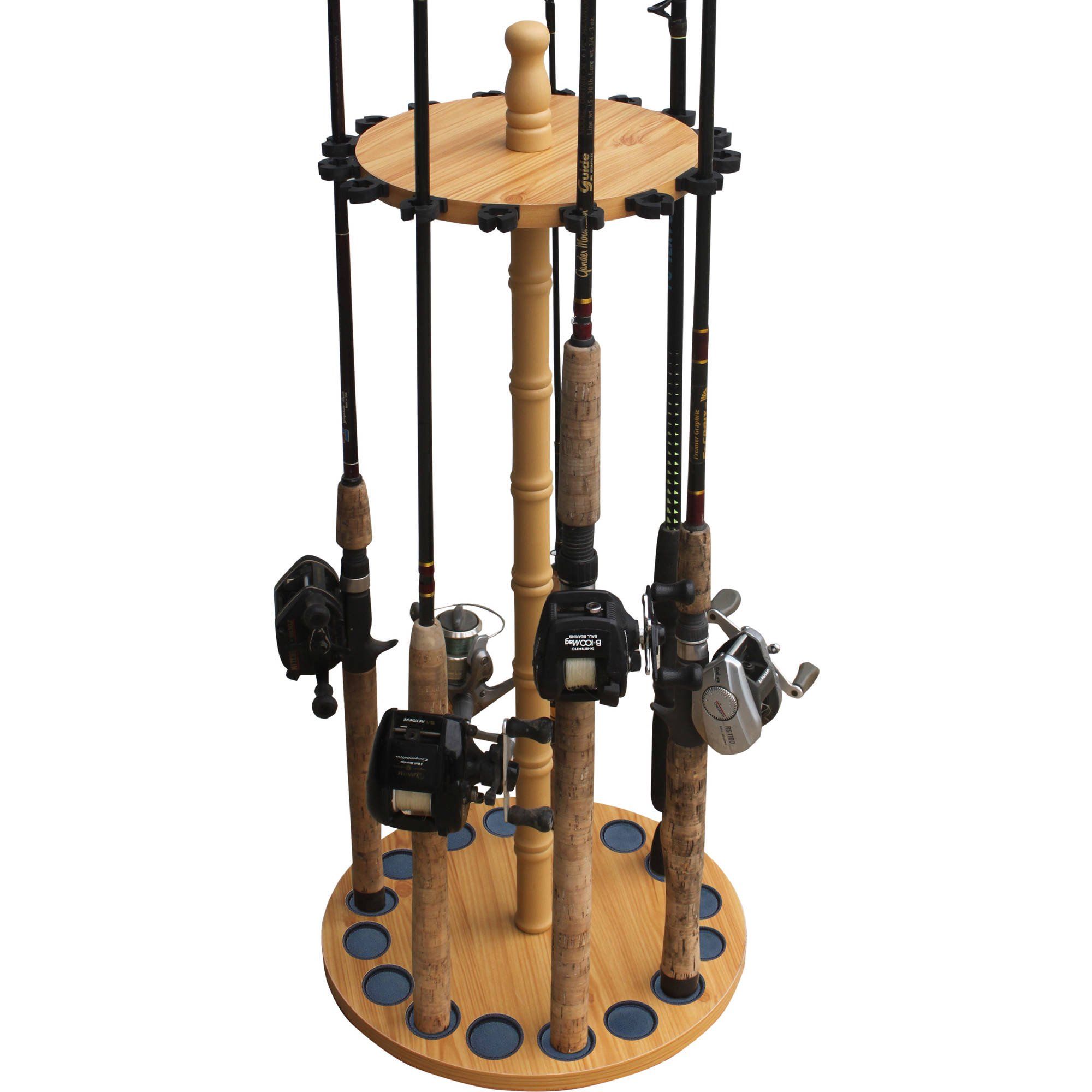 Rush Creek Creations 16 Fishing Rod Round Storage Rack | Walmart (US)