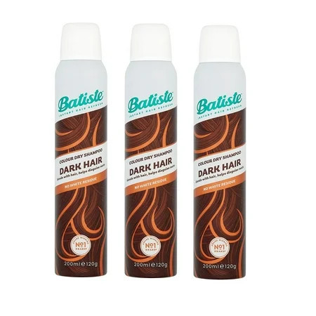 Batiste Dry Shampoo Dark Hair (3 pack) 3.81 oz EACH Bottle | Walmart (US)