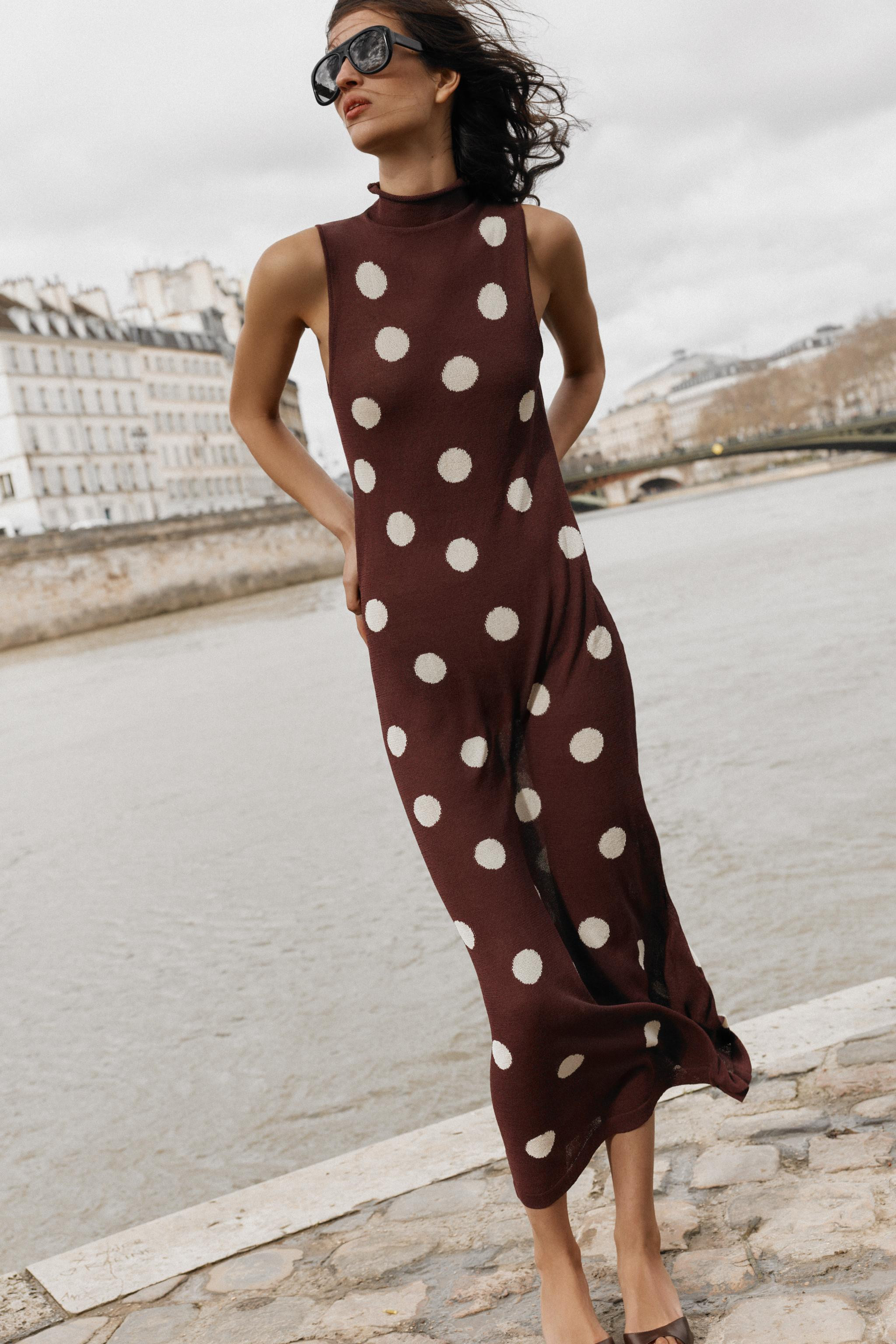 POLKA DOT KNIT DRESS | Zara US