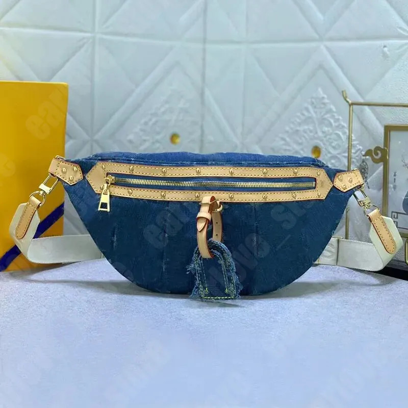 Designer Denim Bumbag For Woman Luxury Cowboy Waist Bag Fashion Belt Bag Retiro Chest Fanny Packs... | DHGate