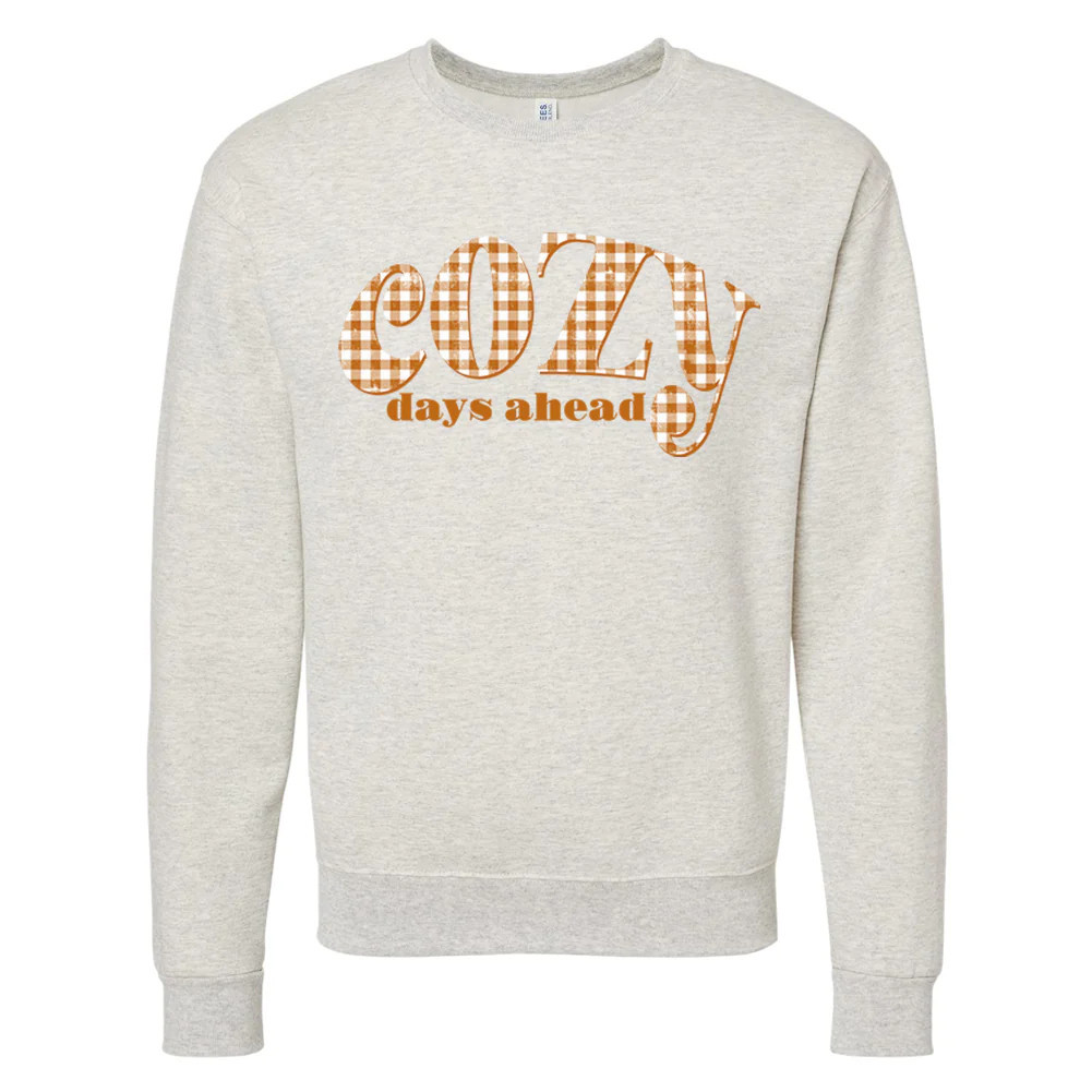 'Cozy Days Ahead' Crewneck Sweatshirt | United Monograms