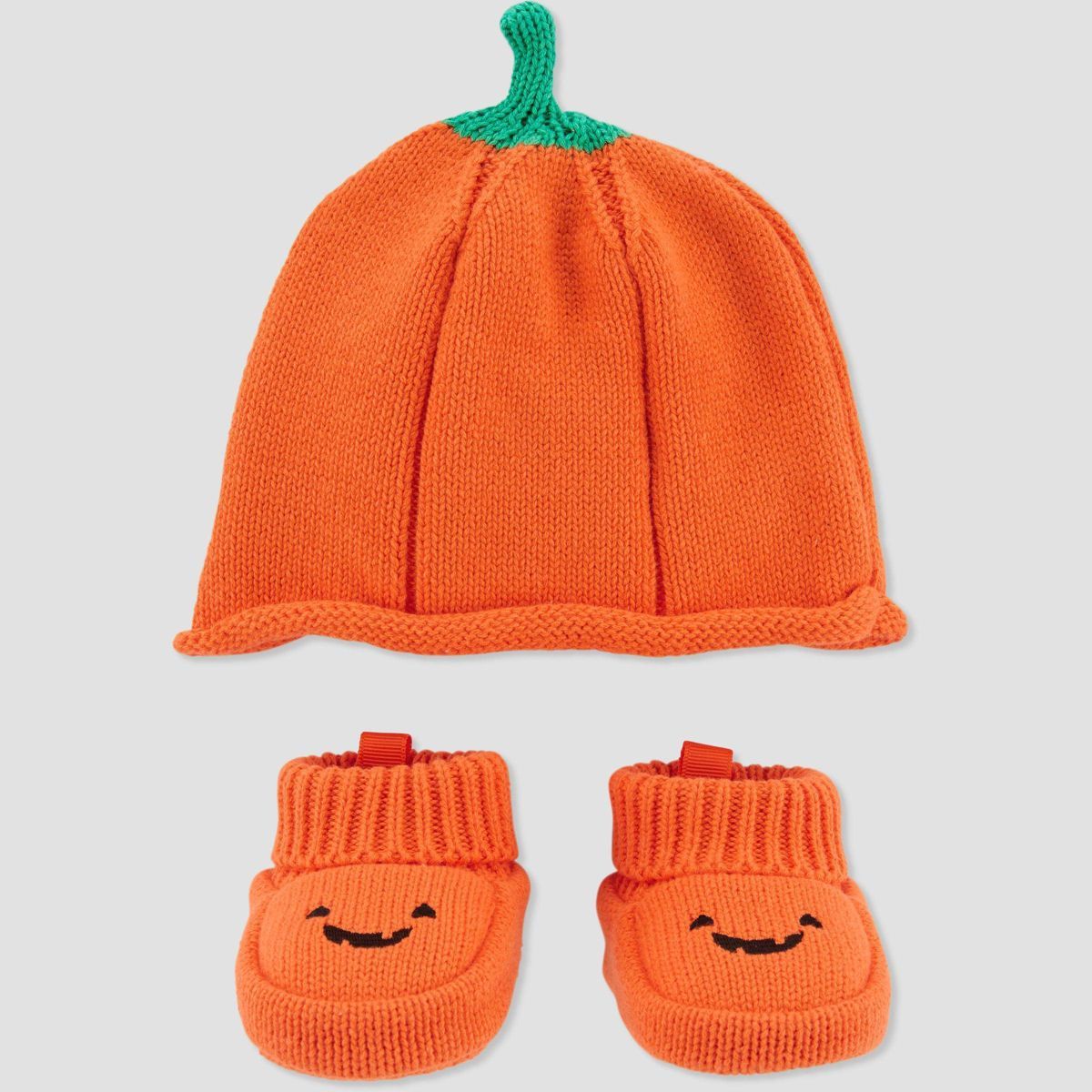 Carter's Just One You® Baby Halloween Hat & Booties Set - Orange 0-12M | Target