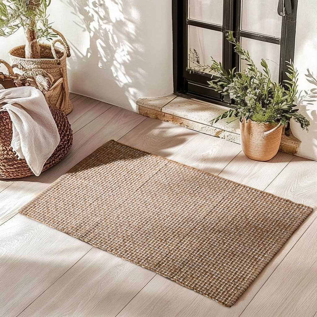 Vintage Soft Dark Brown Foyer Rugs for Entryway,Rectangle Small Rug with Washable,Non-Slip Comfor... | Amazon (US)