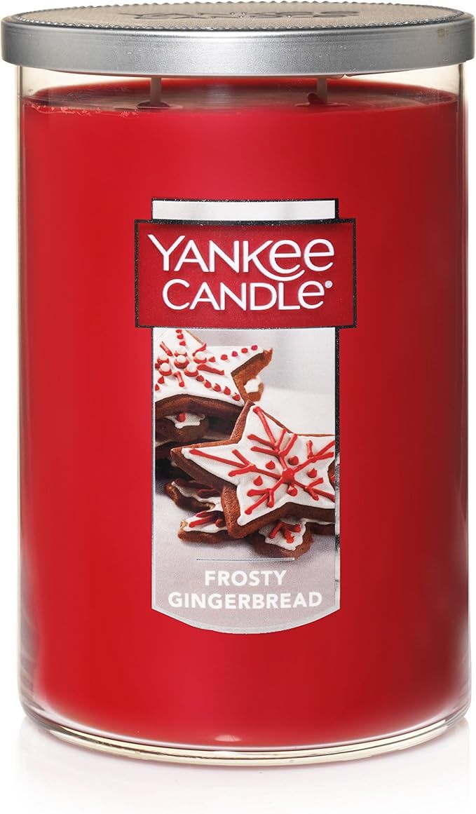 Yankee Candle Large 2-Wick Tumbler Scented Candle, Frosty Gingerbread | Amazon (US)