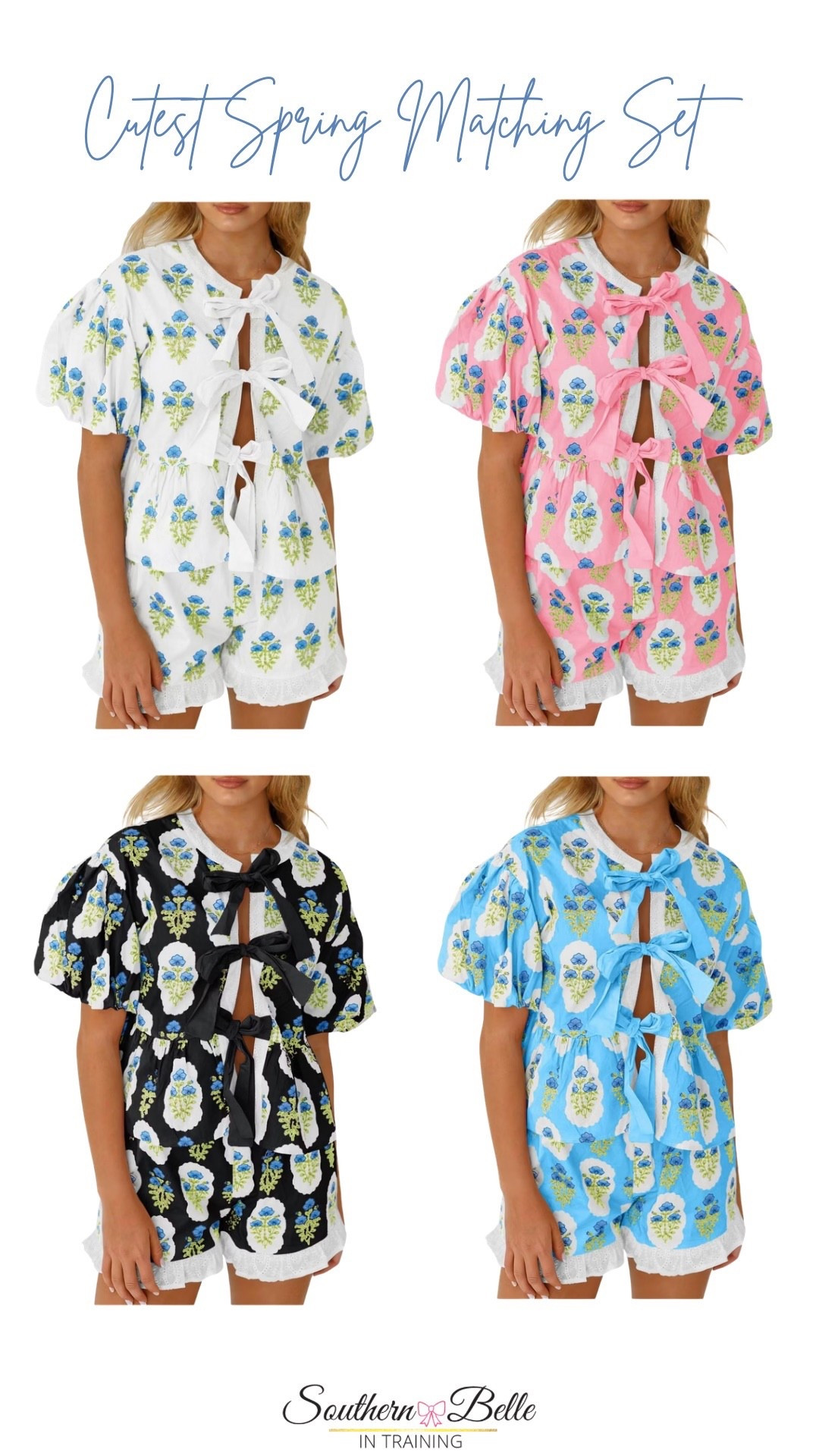 Spring Matching Set || Grandmillennial Outfit || Block Print 

#LTKSeasonal