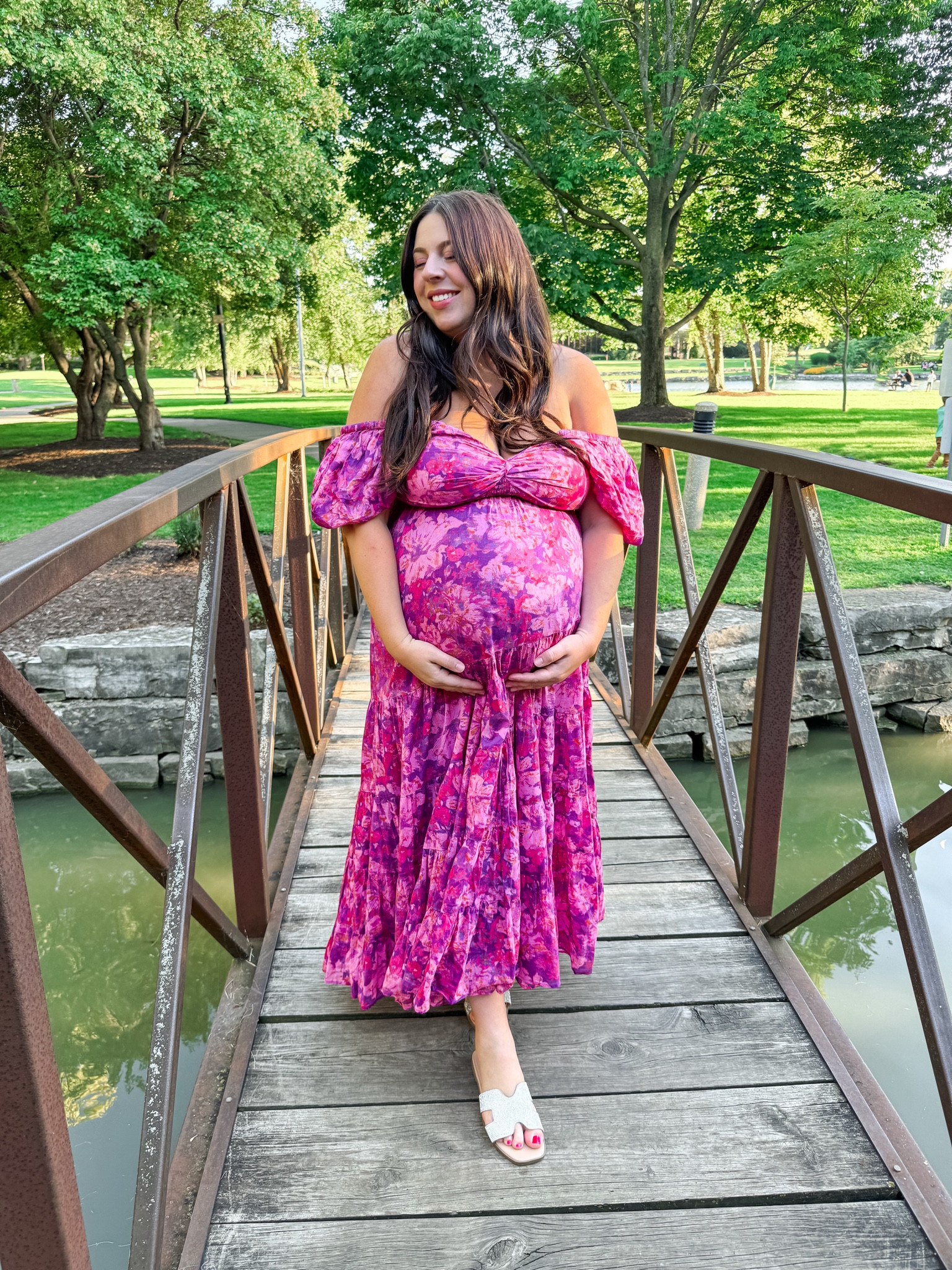 This Free People maxi dress was a favorite of mine during my pregnancy! So stunning and will work for postpartum too! 

#LTKMidsize #LTKBaby #LTKBump