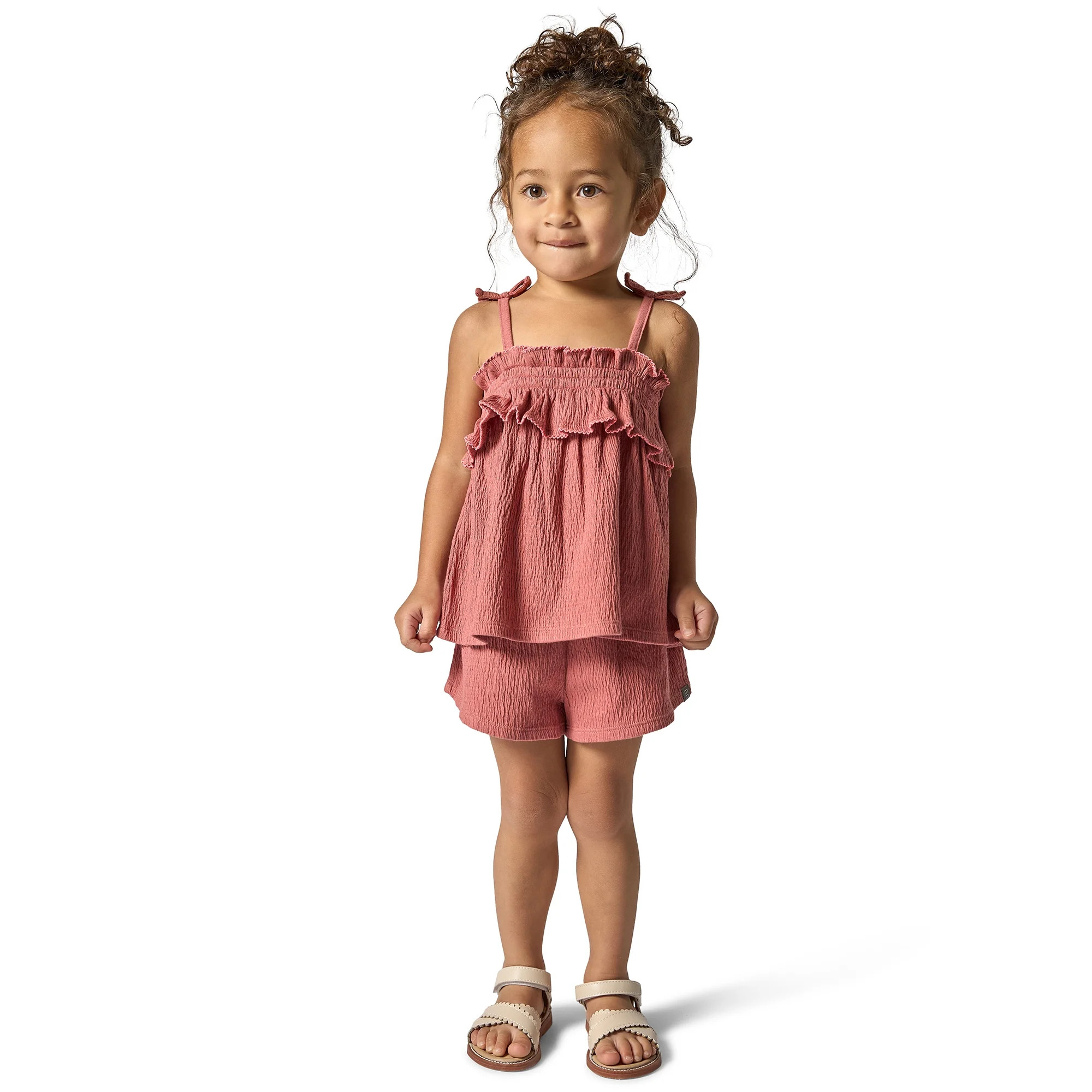Modern Moments Toddler Girl Smocked Short Set, 2-Piece, Sizes 12M-5T | Walmart (US)