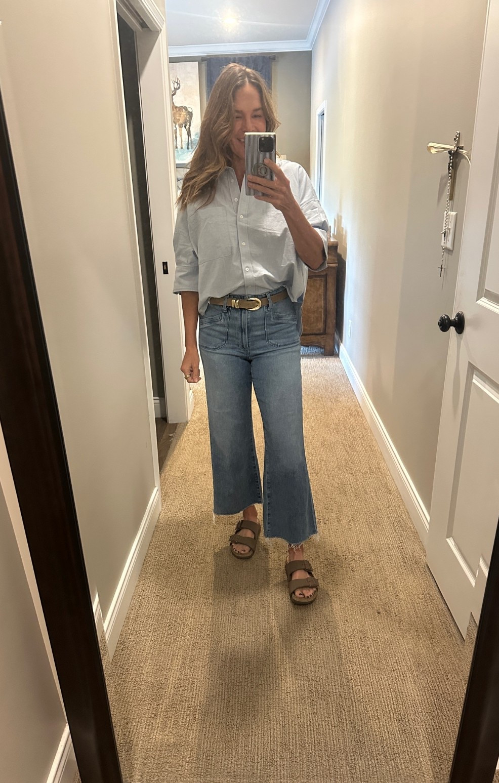 Darling button down top. I’m sized down to a small.

#LTKOver40 #LTKootd #LTKgrwm