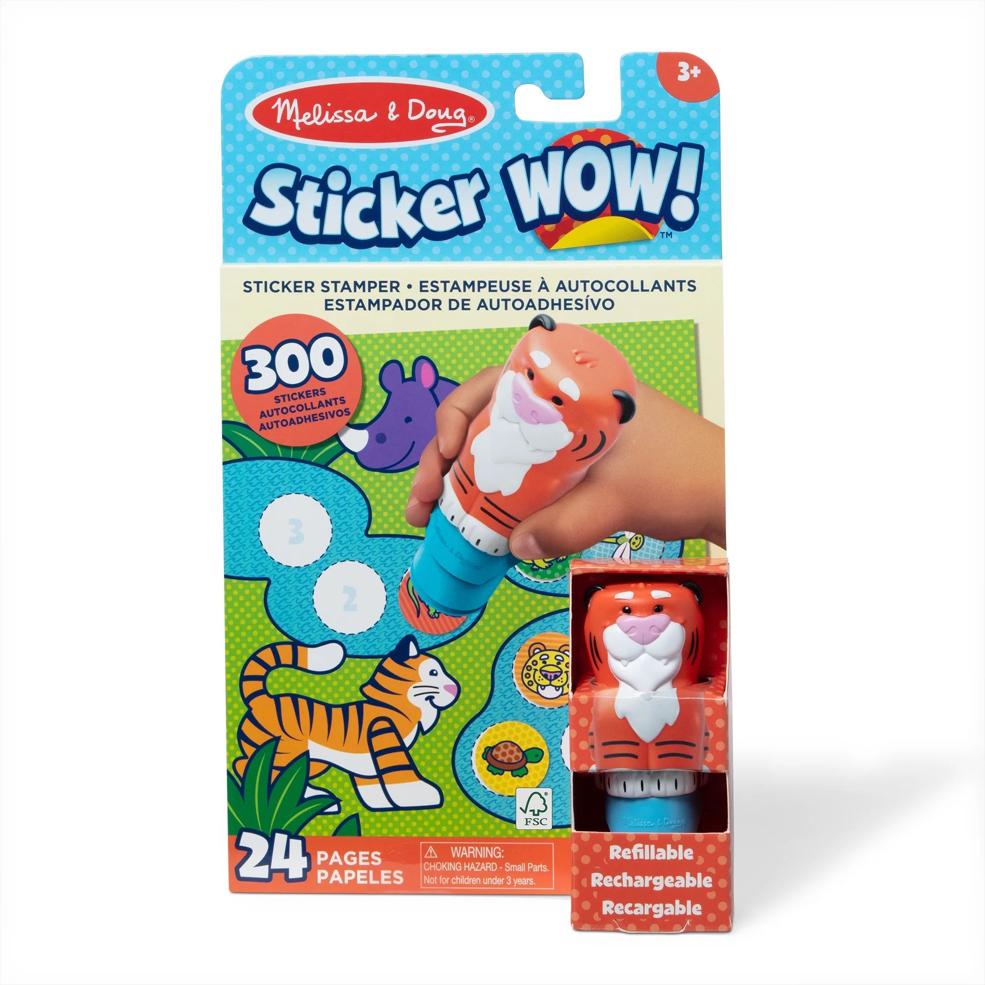 Melissa & Doug Sticker WOW!™ 24-Page Activity Pad and Sticker Stamper, 300 Stickers, Arts and C... | Walmart (US)