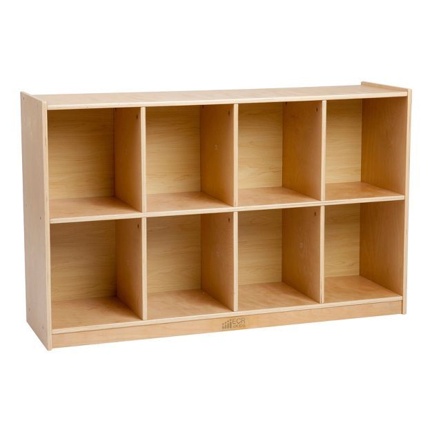 ECR4Kids Birch 8-Compartment School Cubby Storage, Kids Wood Shelf Organizer | Target