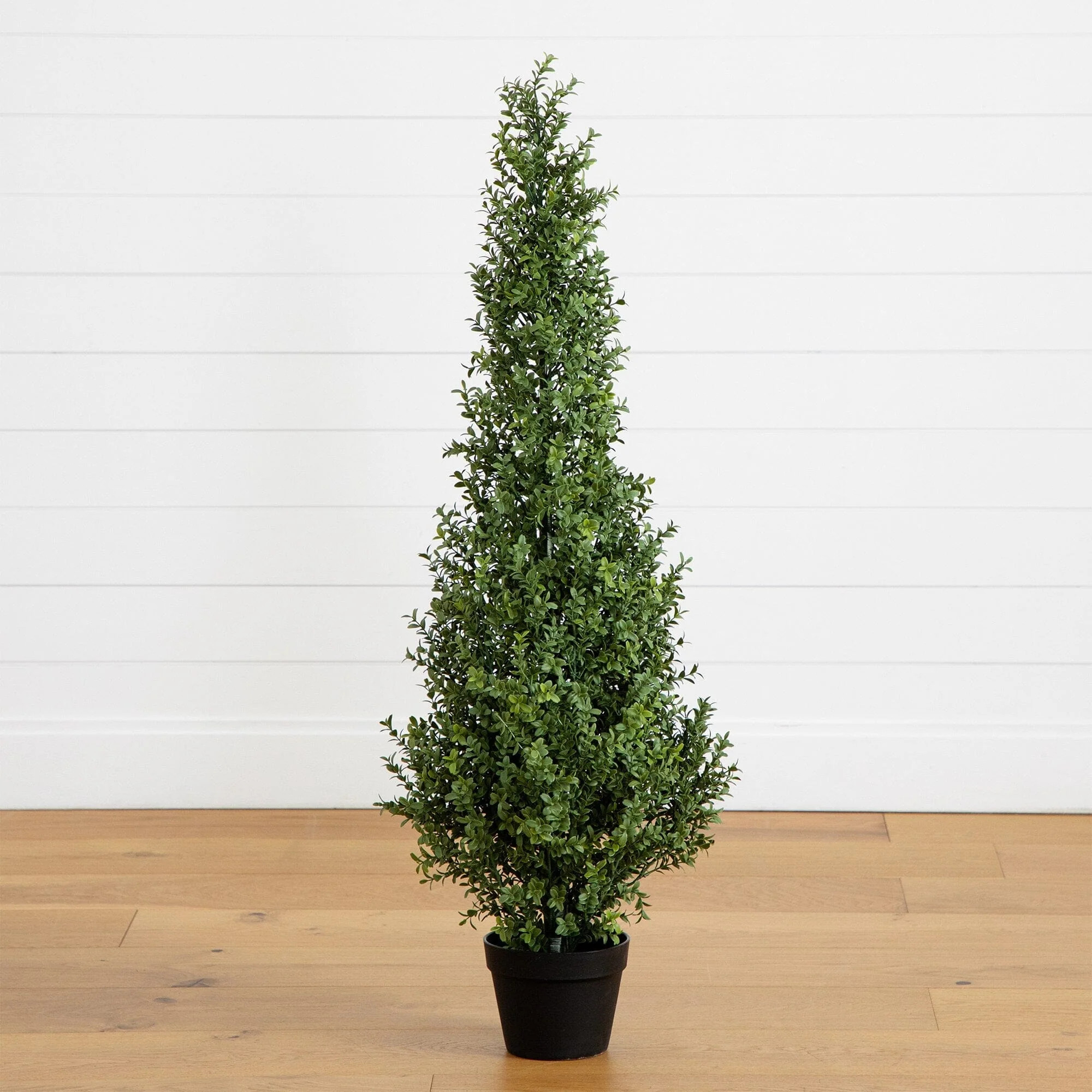 4’ UV Resistant Artificial Boxwood Topiary Tree (Indoor/Outdoor) | Nearly Natural | Nearly Natural