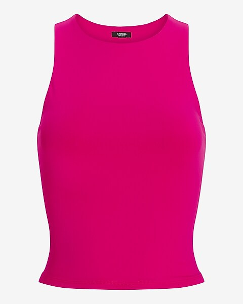 Body Contour High Compression Matte High Neck Cropped Tank | Express