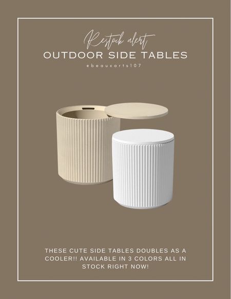 Shop this beautiful outdoor side table cooler combo!! Affordable and so convinient!!  

#LTKStyleTip #LTKHome #LTKSaleAlert