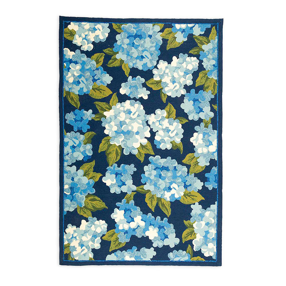 Hydrangeas Indoor/Outdoor Rug, 8' x 10' | Plow & Hearth | Plow & Hearth