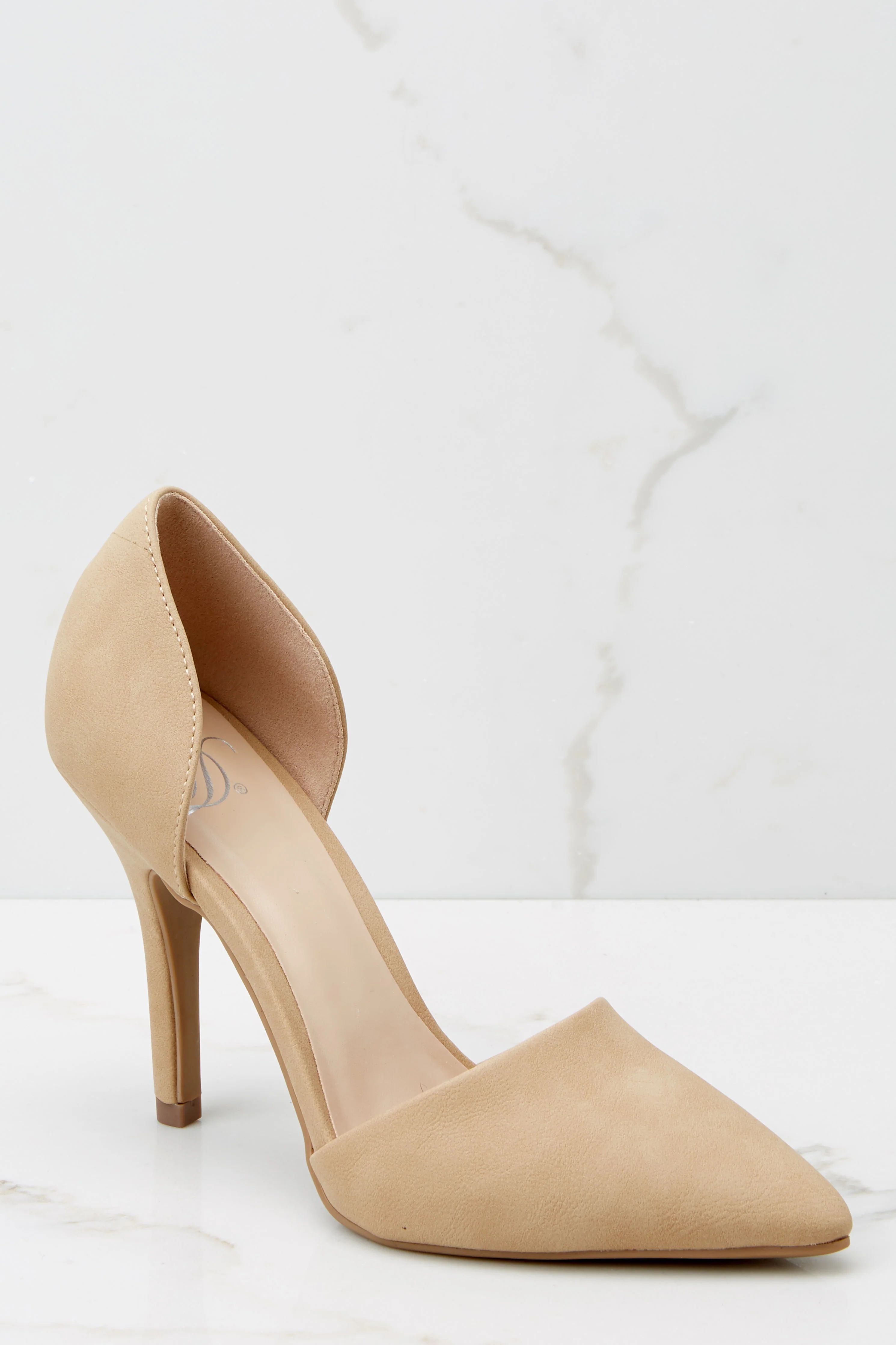 Back To Back Tan Pointed Pumps | Red Dress 