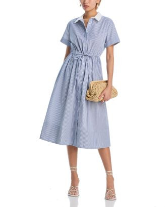 Stripe Smock Waist Midi Shirt Dress - Exclusive | Bloomingdale's (US)