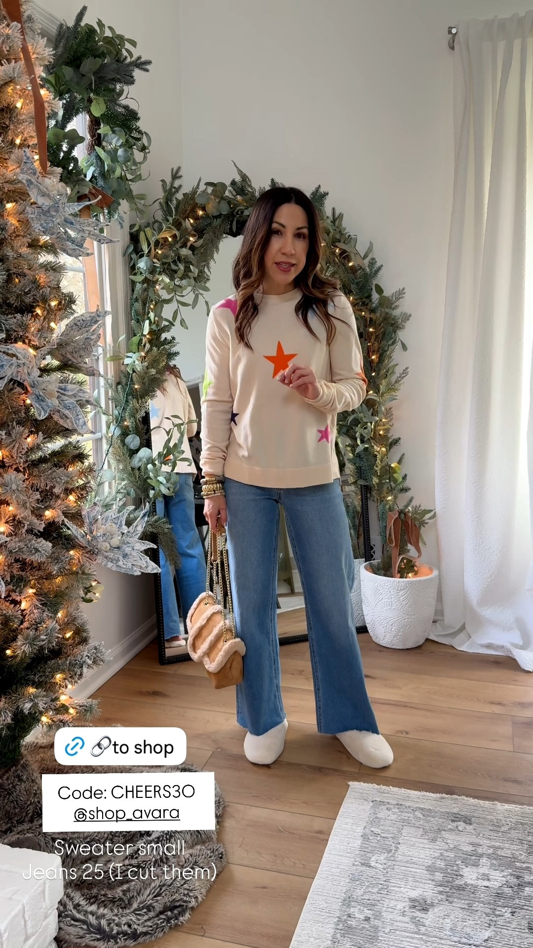 Avara code cheers30 12/16 only. Star sweater small jeans, 25. I cut them. Sneakers TTS.



#LTKFindsUnder50 #LTKSaleAlert #LTKFindsUnder100