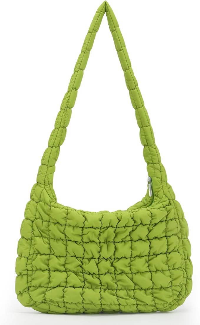 GOKTOW Puffer Quilted Carryall Bag,Quilted Shoulder Bag,Puffy Tote Bag Purse,Large Nylon Hobo Han... | Amazon (US)