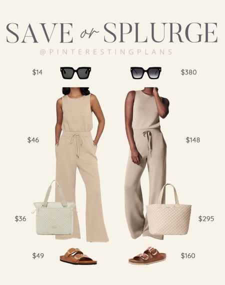 Save or splurge travel outfit! I have the splurge jumpsuit which comes in petite and tall sizing  The fabric is unmatched and worth the splurge IMO! Use code RACHELXSPANX for a discount + free shipping.

#LTKshoecrush #LTKtravel #LTKunder50