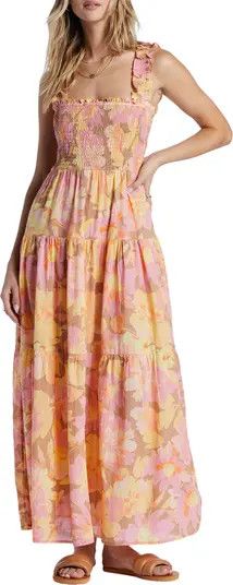 Feelin Fine Floral Smocked Maxi Dress, Nordstrom Maxi Dress Outfit, Nsale Dress Outfit, Nordstrom | Nordstrom
