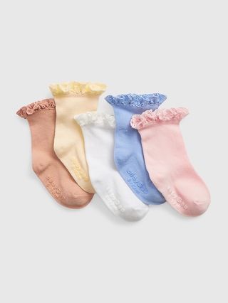 Baby Eyelet Trim Socks (5-Pack) | Gap (US)