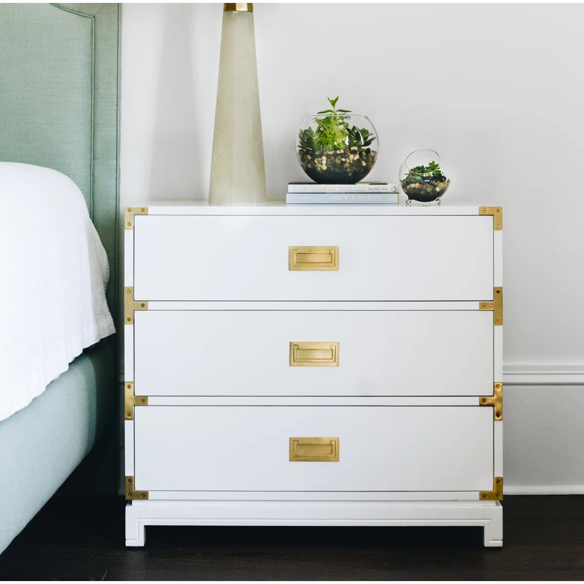 Carlyle 3 - Drawer Nightstand | Perigold