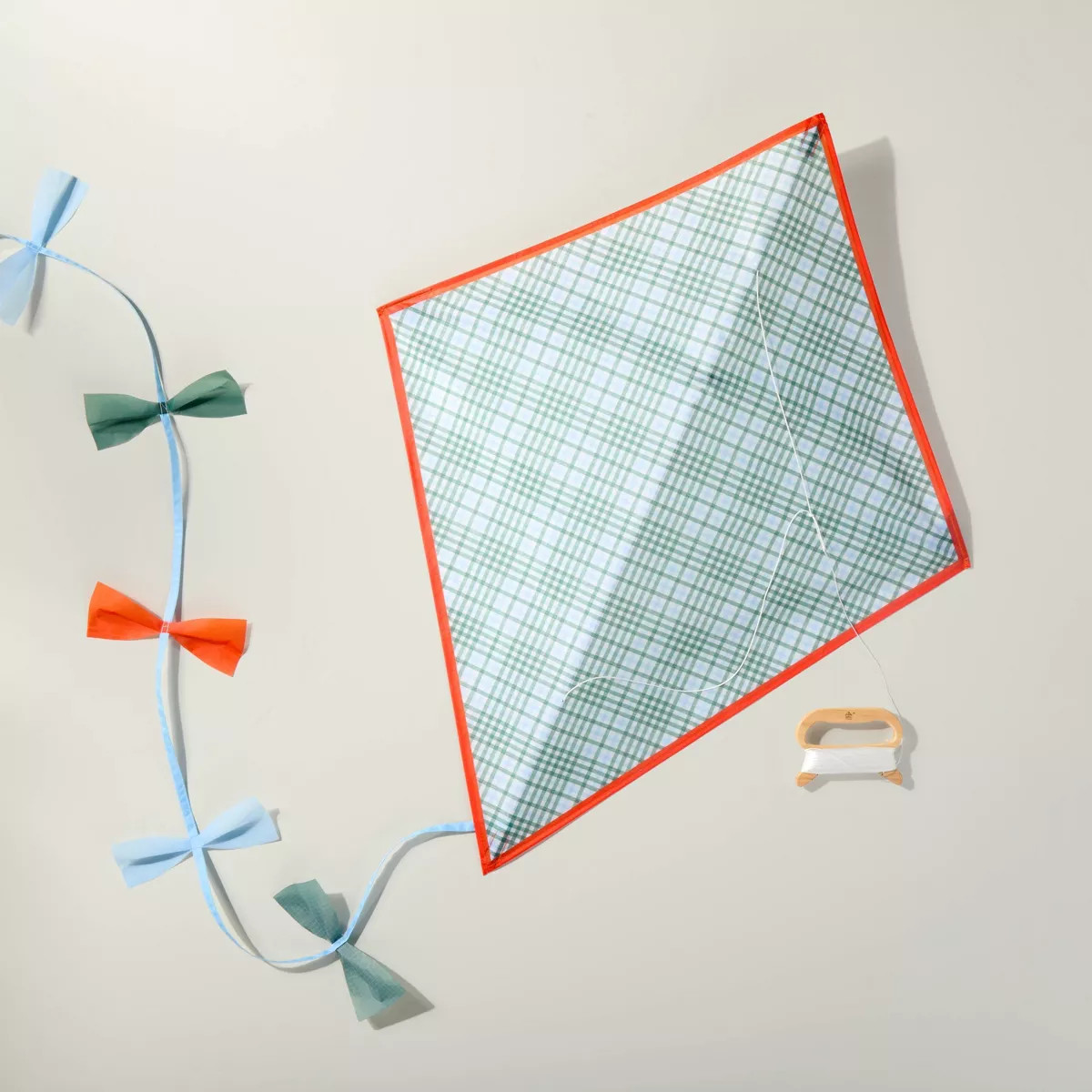 35" Diamond Kite Green/Blue Plaid - Hearth & Hand™ with Magnolia | Target