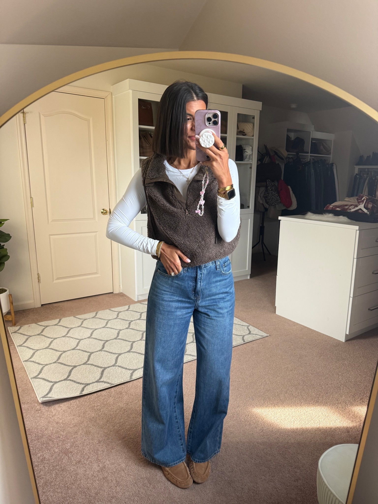 size small in vest and tee. Size 26 in jeans

#LTKSeasonal #LTKFindsUnder100