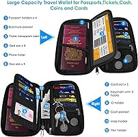 Travel Passport Wallets, Airtag Lightweight Family Passport Holder With RFID Blocking Passport Co... | Amazon (US)