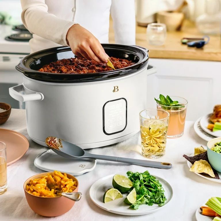 Beautiful 6QT Programmable Slow Cooker, White Icing by Drew Barrymore | Walmart (US)